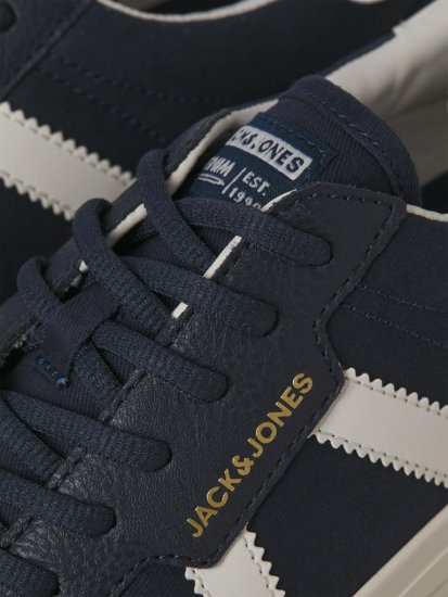 Jack & Jones Morden Canvas Special Sneakers Navy Blazer/MarshM - Calzado de hombre 40-52 - Zapatillas de hombre tallas 40-52