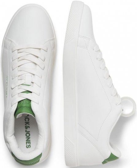 Jack & Jones Bosley Sneakers White/MEDIUM GREEN - Calzado de hombre 40-52 - Zapatillas de hombre tallas 40-52