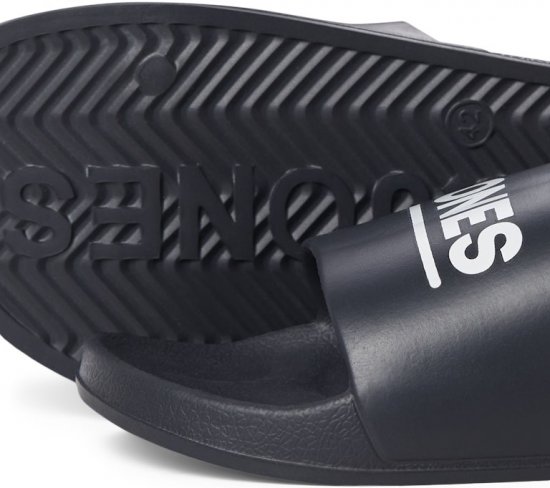 Jack & Jones Wollie Slippers Black - Calzado de hombre 40-52 - Zapatillas de hombre tallas 40-52