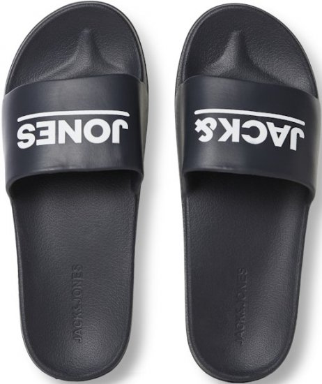 Jack & Jones Wollie Slippers Black - Calzado de hombre 40-52 - Zapatillas de hombre tallas 40-52