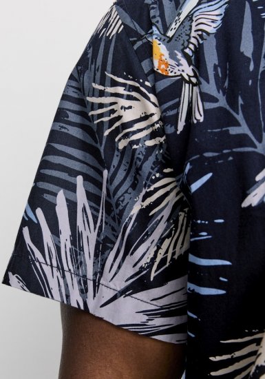 Jack & Jones Hawaii AOP Shirt Blue - Camisas - Camisas 2XL-10XL