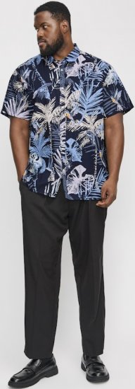 Jack & Jones Hawaii AOP Shirt Blue - Camisas - Camisas 2XL-10XL
