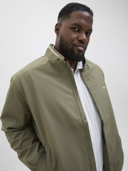 Jack & Jones Brad Bomber Jacket Tea Leaf - Chaquetas - Chaquetas Tallas Grandes 2XL-8XL
