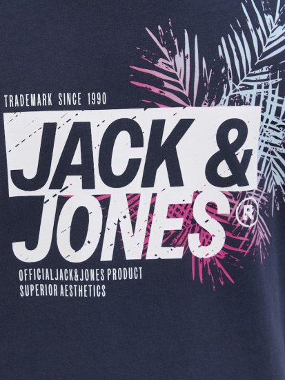  Jack & Jones Jaxon Crew Neck T-Shirt Sky Captain - Camisetas - Camisetas - 2XL-14XL