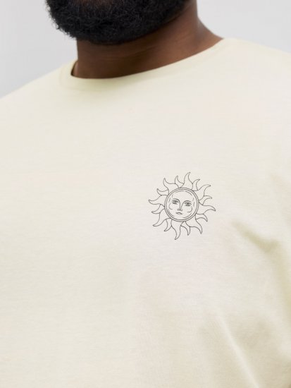 Jack & Jones Jackie Crew Neck T-Shirt Moonbeam - Camisetas - Camisetas - 2XL-14XL
