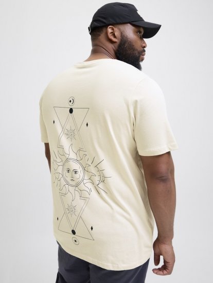 Jack & Jones Jackie Crew Neck T-Shirt Moonbeam - Camisetas - Camisetas - 2XL-14XL