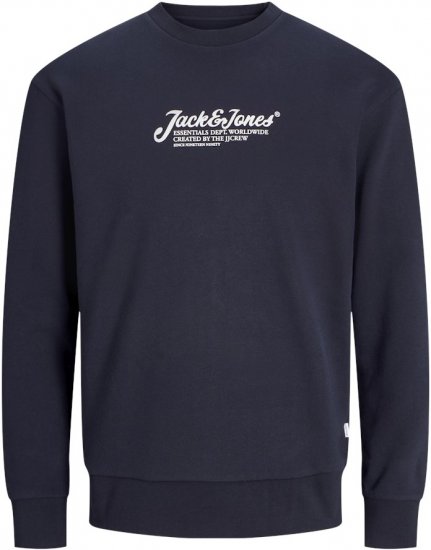 Jack & Jones Beau Crew Neck Sweatshirt Blue - Sudaderas - Sudaderas 2XL-12XL