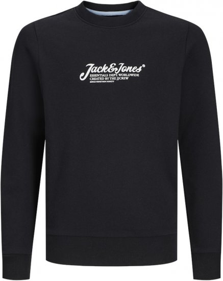Jack & Jones Beau Crew Neck Sweatshirt Black - Sudaderas - Sudaderas 2XL-12XL