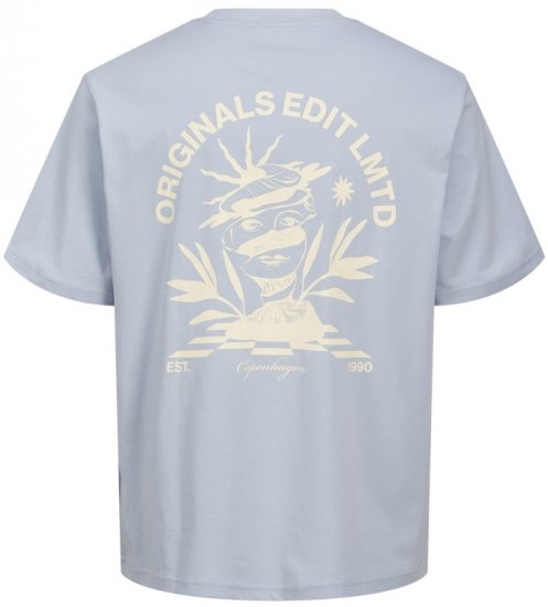 Jack & Jones Bellagio Collage Crew Neck T-Shirt Skyway - Camisetas - Camisetas - 2XL-14XL