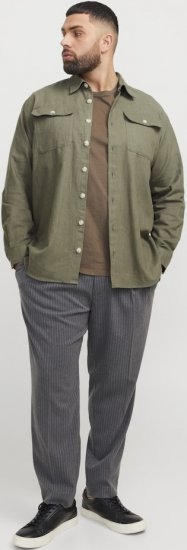 Jack & Jones Raymond Spring Long Sleeve Overshirt Green - Camisas - Camisas 2XL-10XL