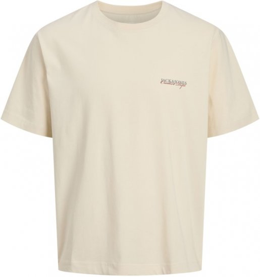 Jack & Jones Boston Photo Crew Neck T-Shirt Antique White - Camisetas - Camisetas - 2XL-14XL