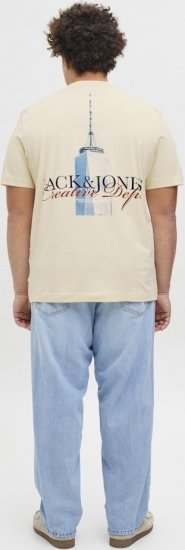 Jack & Jones Boston Photo Crew Neck T-Shirt Antique White - Camisetas - Camisetas - 2XL-14XL