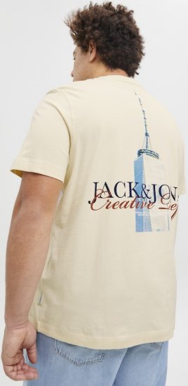 Jack & Jones Boston Photo Crew Neck T-Shirt Antique White - Camisetas - Camisetas - 2XL-14XL