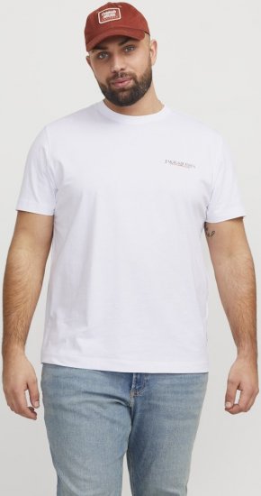Jack & Jones Boston Photo Crew Neck T-Shirt Bright White - Camisetas - Camisetas - 2XL-14XL