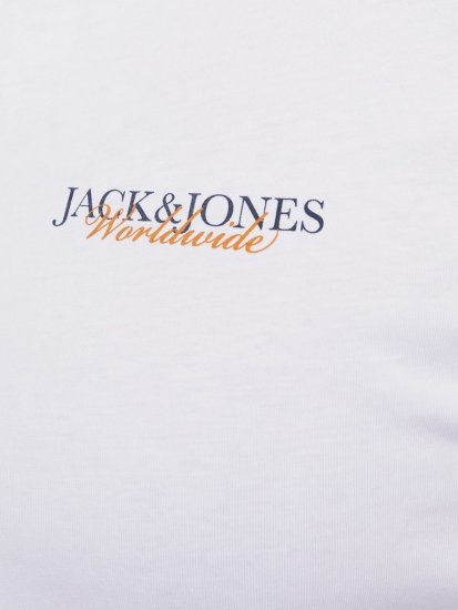 Jack & Jones Boston Photo Crew Neck T-Shirt Bright White - Camisetas - Camisetas - 2XL-14XL