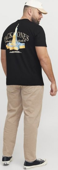 Jack & Jones Boston Photo Crew Neck T-Shirt Black - Camisetas - Camisetas - 2XL-14XL