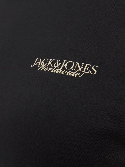 Jack & Jones Boston Photo Crew Neck T-Shirt Black - Camisetas - Camisetas - 2XL-14XL