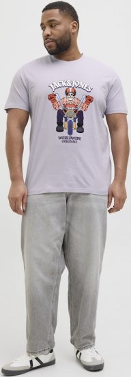 Jack & Jones Anatomy Skull Crew Neck T-Shirt Violet - Camisetas - Camisetas - 2XL-14XL