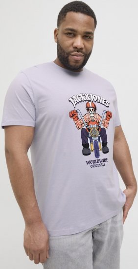 Jack & Jones Anatomy Skull Crew Neck T-Shirt Violet - Camisetas - Camisetas - 2XL-14XL