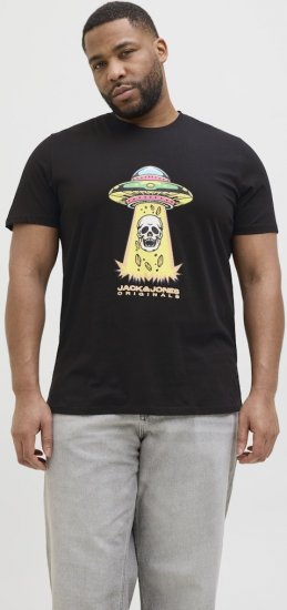 Jack & Jones Anatomy Skull Crew Neck T-Shirt Black - Camisetas - Camisetas - 2XL-14XL