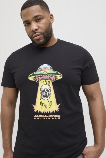 Jack & Jones Anatomy Skull Crew Neck T-Shirt Black - Camisetas - Camisetas - 2XL-14XL