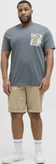 Jack & Jones Split Pocket Print T-Shirt Grey - Camisetas - Camisetas - 2XL-14XL