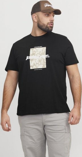 Jack & Jones Tarmac Camo Crew Neck T-Shirt Black - Camisetas - Camisetas - 2XL-14XL