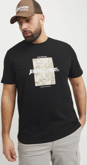 Jack & Jones Tarmac Camo Crew Neck T-Shirt Black - Camisetas - Camisetas - 2XL-14XL