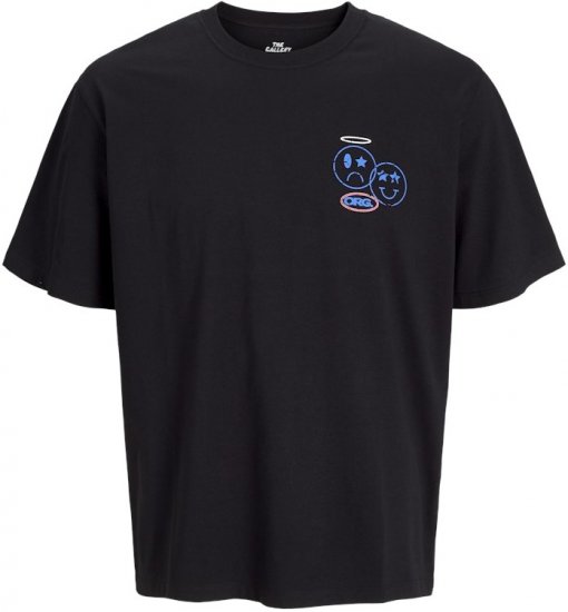 Jack & Jones Compact Crew Neck T-Shirt Black - Camisetas - Camisetas - 2XL-14XL