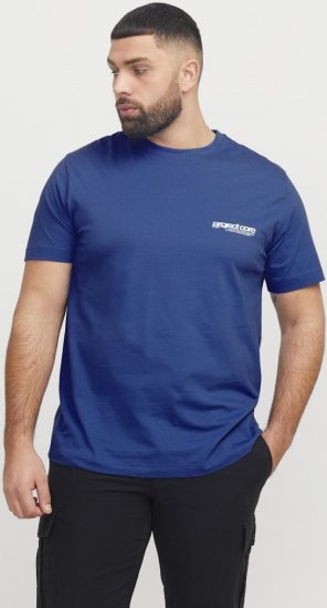 Jack & Jones Union Front & Back Print Crew Neck T-Shirt Beaucoup Blue - Camisetas - Camisetas - 2XL-14XL