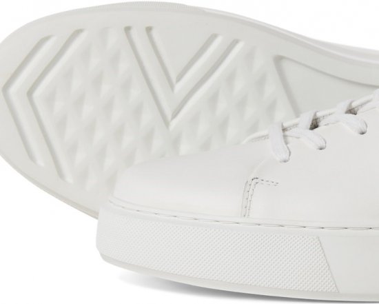 Jack & Jones Stockholm Leather Sneakers Bright White/Leather - Calzado de hombre 40-52 - Zapatillas de hombre tallas 40-52