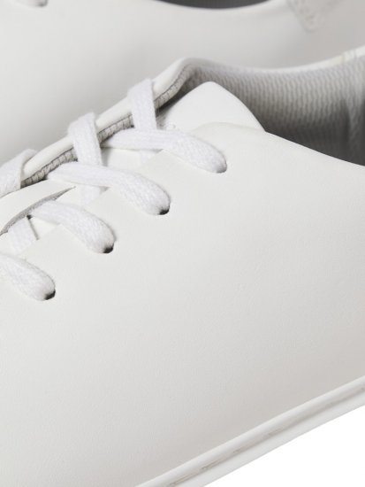 Jack & Jones Stockholm Leather Sneakers Bright White/Leather - Calzado de hombre 40-52 - Zapatillas de hombre tallas 40-52