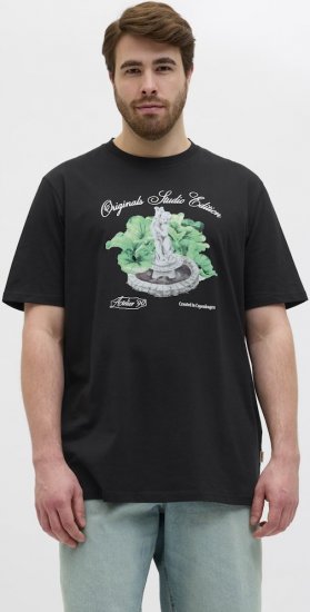 Jack & Jones Hydra Crew Neck T-Shirt Black - Camisetas - Camisetas - 2XL-14XL
