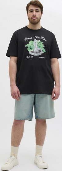 Jack & Jones Hydra Crew Neck T-Shirt Black - Camisetas - Camisetas - 2XL-14XL