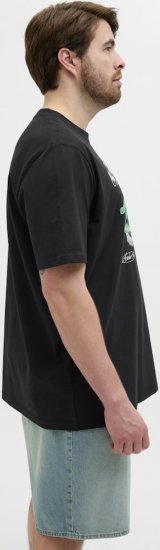 Jack & Jones Hydra Crew Neck T-Shirt Black - Camisetas - Camisetas - 2XL-14XL