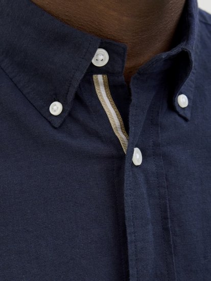 Jack & Jones Summer Shield Short Sleeve Shirt Maritime Blue - Camisas - Camisas 2XL-10XL