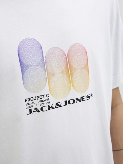 Jack & Jones Calma Crew Neck T-Shirt Gray Dawn - Camisetas - Camisetas - 2XL-14XL