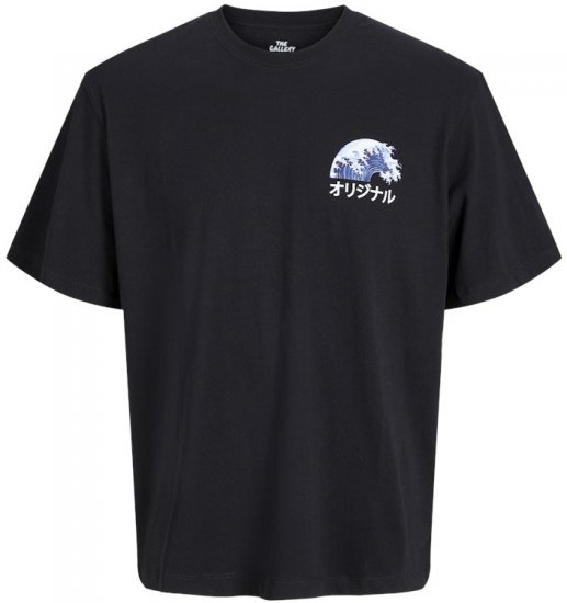 Jack & Jones Fuji Crew Neck T-Shirt Black - Camisetas - Camisetas - 2XL-14XL