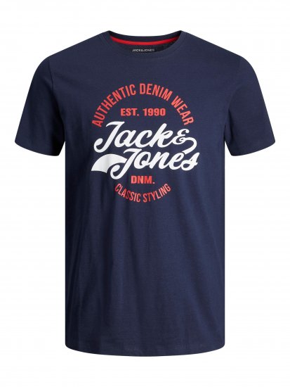Jack & Jones JJBRAT T-Shirt Navy - Camisetas - Camisetas - 2XL-14XL
