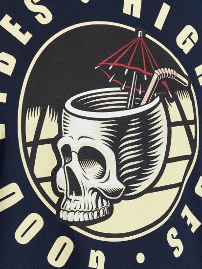 Jack & Jones JJEUSTACE T-Shirt Navy - Camisetas - Camisetas - 2XL-14XL