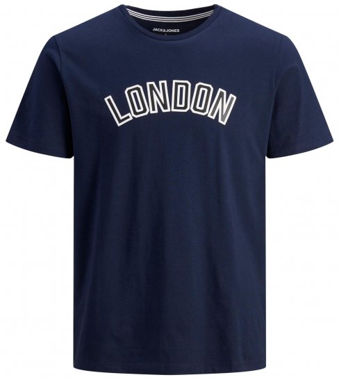 Jack & Jones JJCITY T-Shirt Navy - Camisetas - Camisetas - 2XL-14XL
