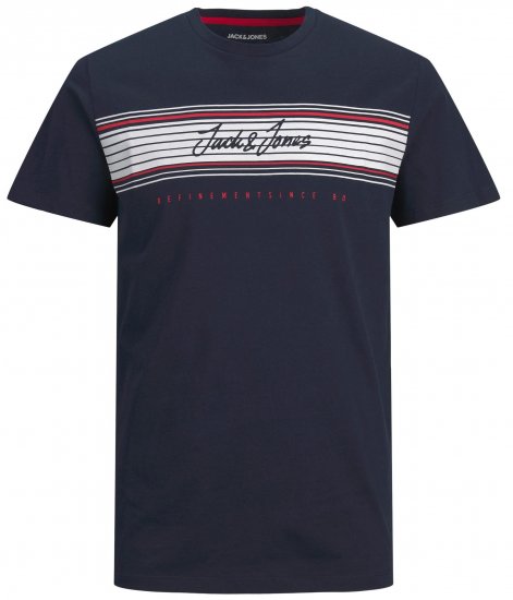 Jack & Jones JJLEO T-shirt Navy - Camisetas - Camisetas - 2XL-14XL