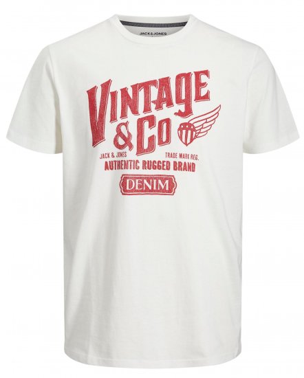 Jack & Jones JJAARON T-Shirt Light Beige - Camisetas - Camisetas - 2XL-14XL