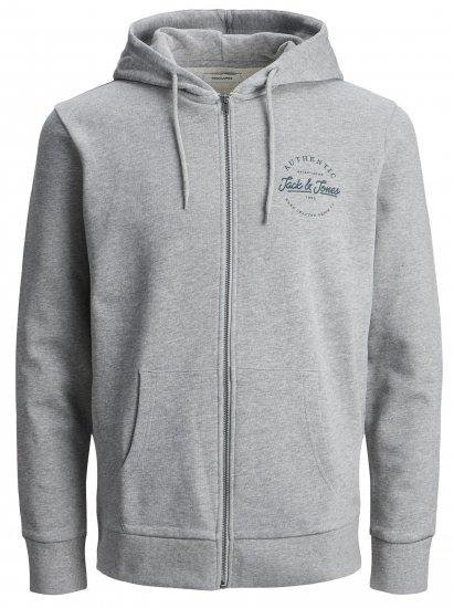 Jack & Jones JJDUSTY Hoodie Light Gray - Sudaderas - Sudaderas 2XL-12XL