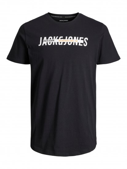 Jack & Jones JJTEO T-Shirt Black - Camisetas - Camisetas - 2XL-14XL