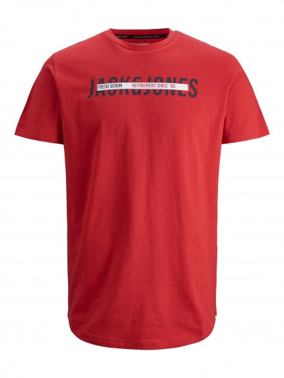 Jack & Jones JJTEO T-Shirt Red - Camisetas - Camisetas - 2XL-14XL