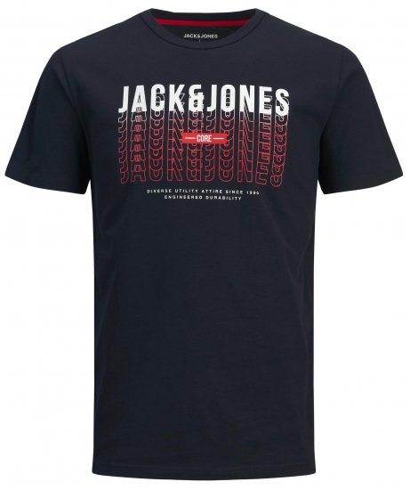 Jack & Jones JJCYBER T-Shirt Navy - Camisetas - Camisetas - 2XL-14XL
