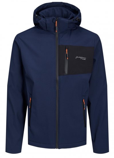 Jack & Jones JJTYSON Softshell Jacket Navy Blazer - Chaquetas - Chaquetas Tallas Grandes 2XL-8XL