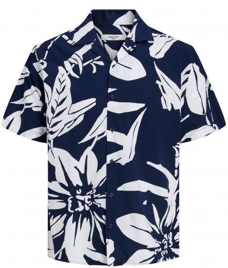 Jack & Jones JPRBLATROPIC Resort Shirt Navy - Camisas - Camisas 2XL-10XL
