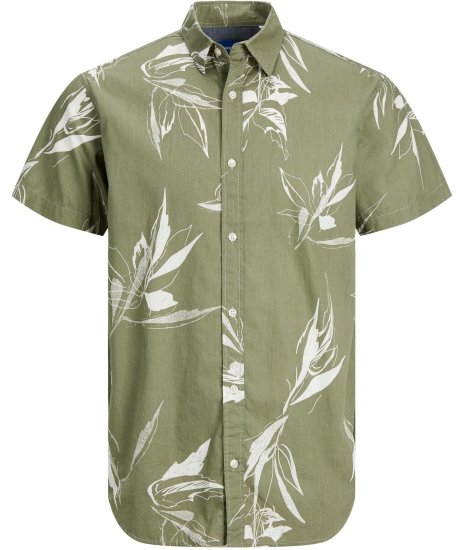 Jack & Jones JORCRAYON AOP Shirt Green - Camisas - Camisas 2XL-10XL